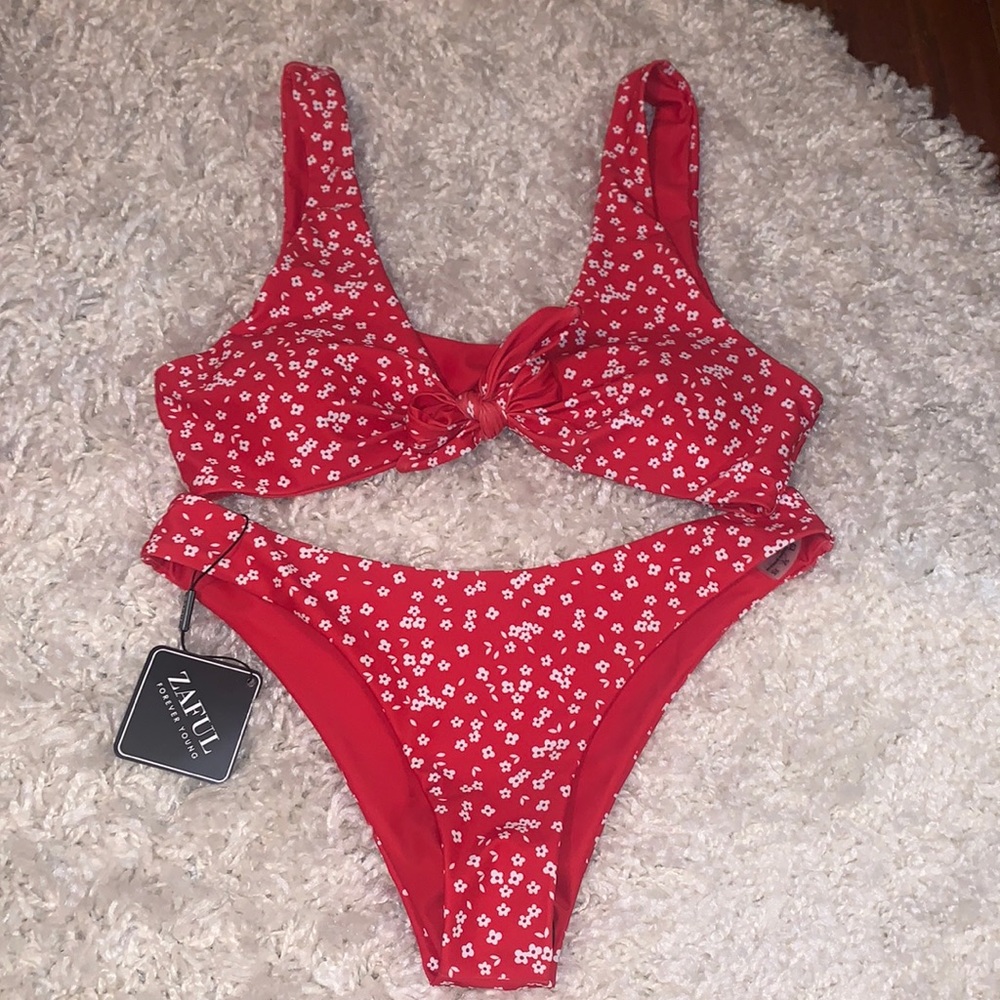 NWT zaful red bikini